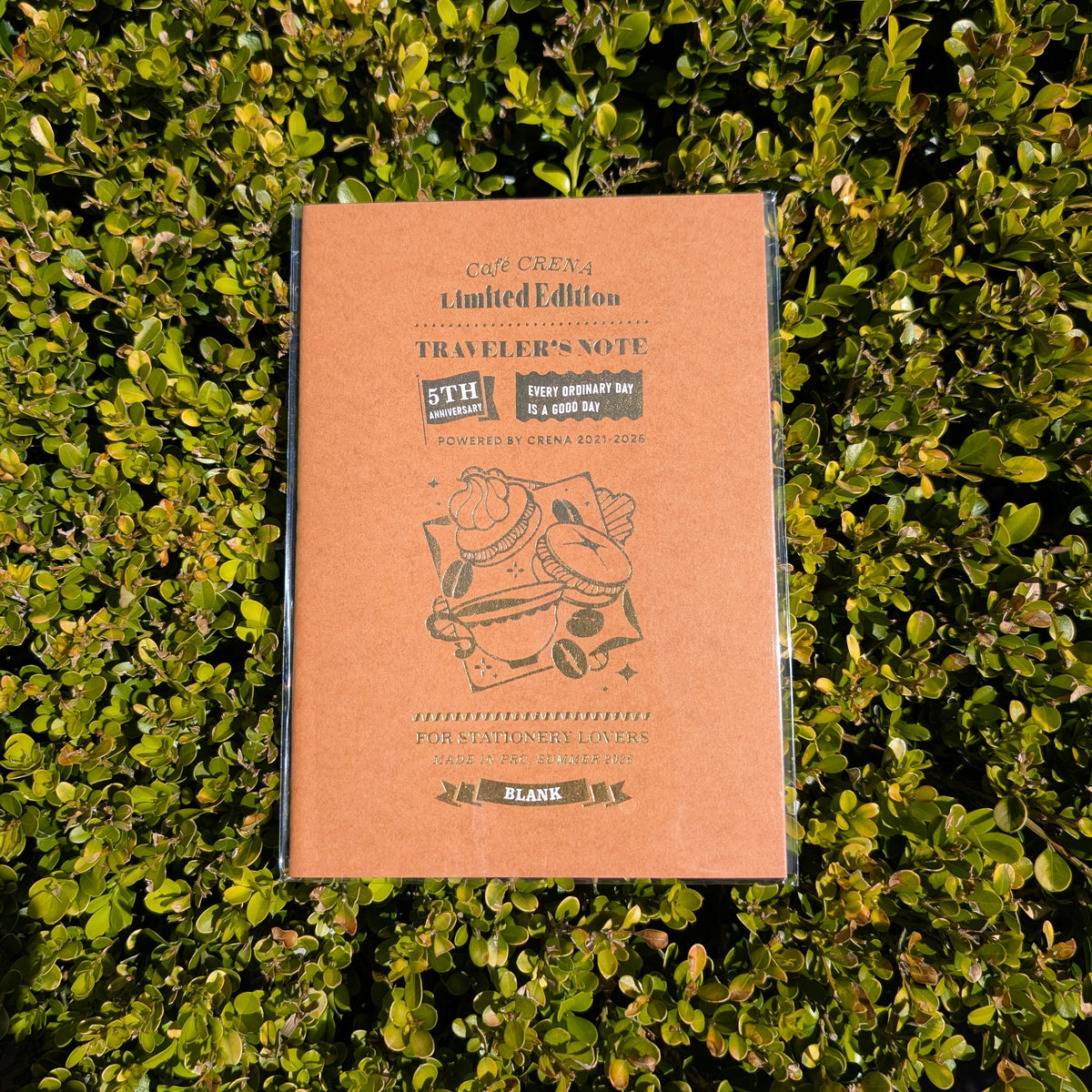 Cafe Crena Limited Edition 5th Anniversary A5 Notebook - Blank