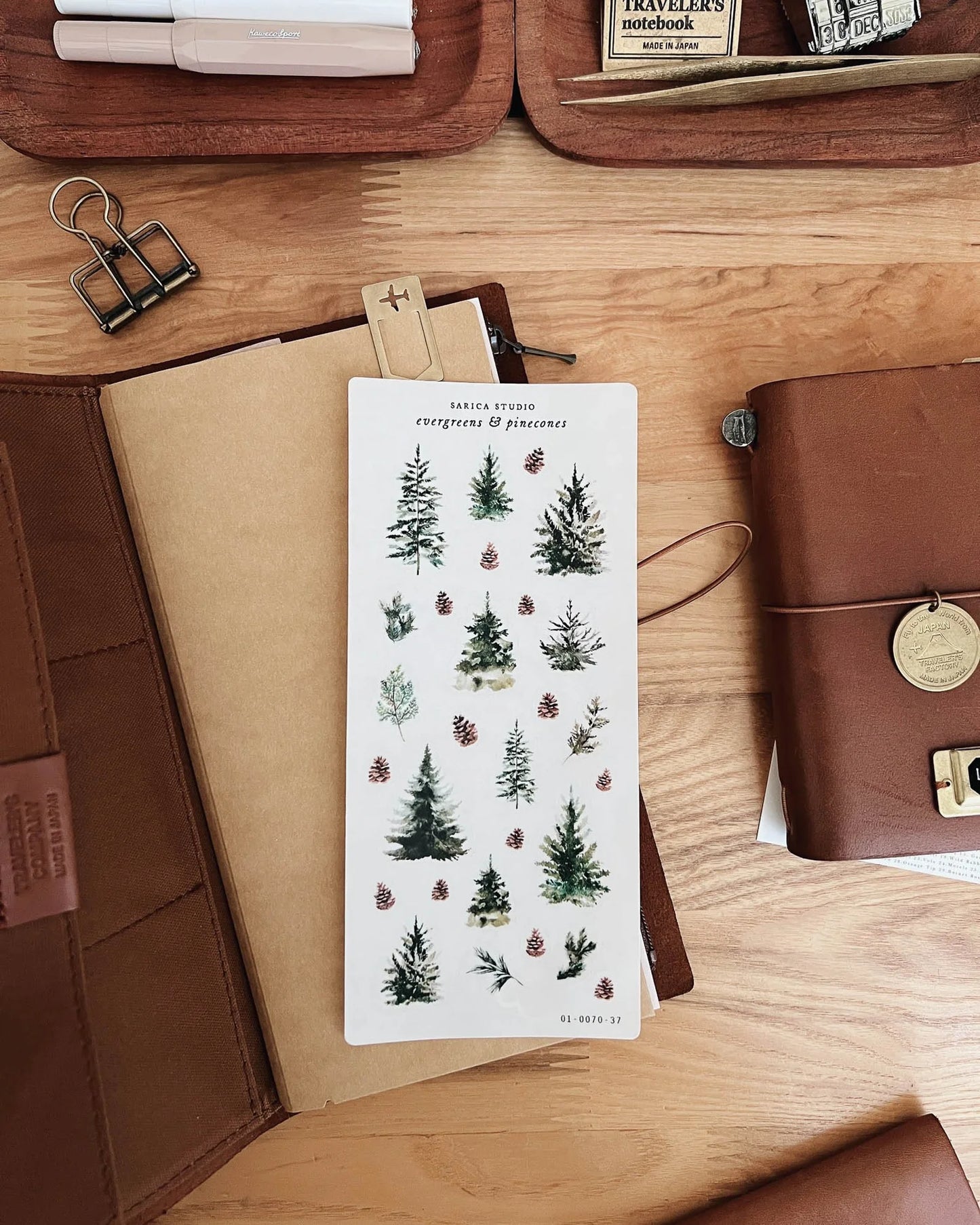 Evergreens & Pinecones Sticker