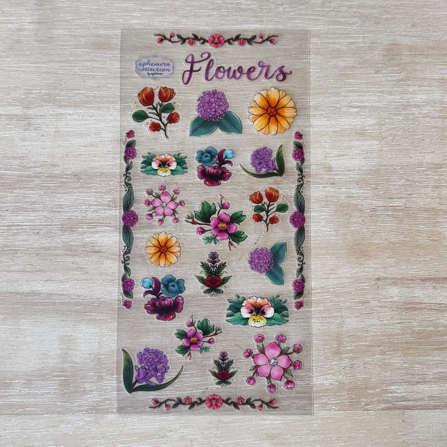 Summer Flowers Sticker Sheet