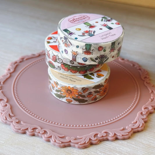 Red Poppy Washi Tape