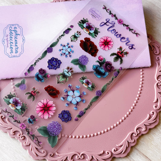 Winter Flowers Sticker Sheet