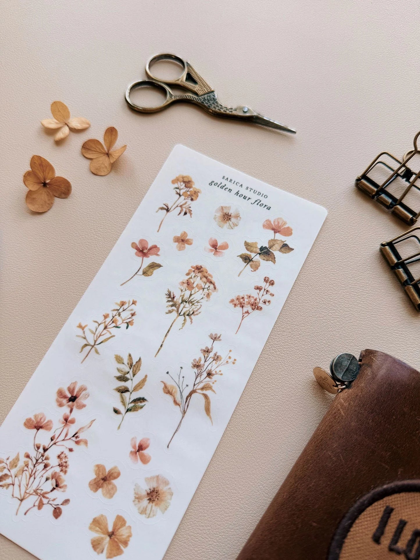 Golden Hour Flora Sticker