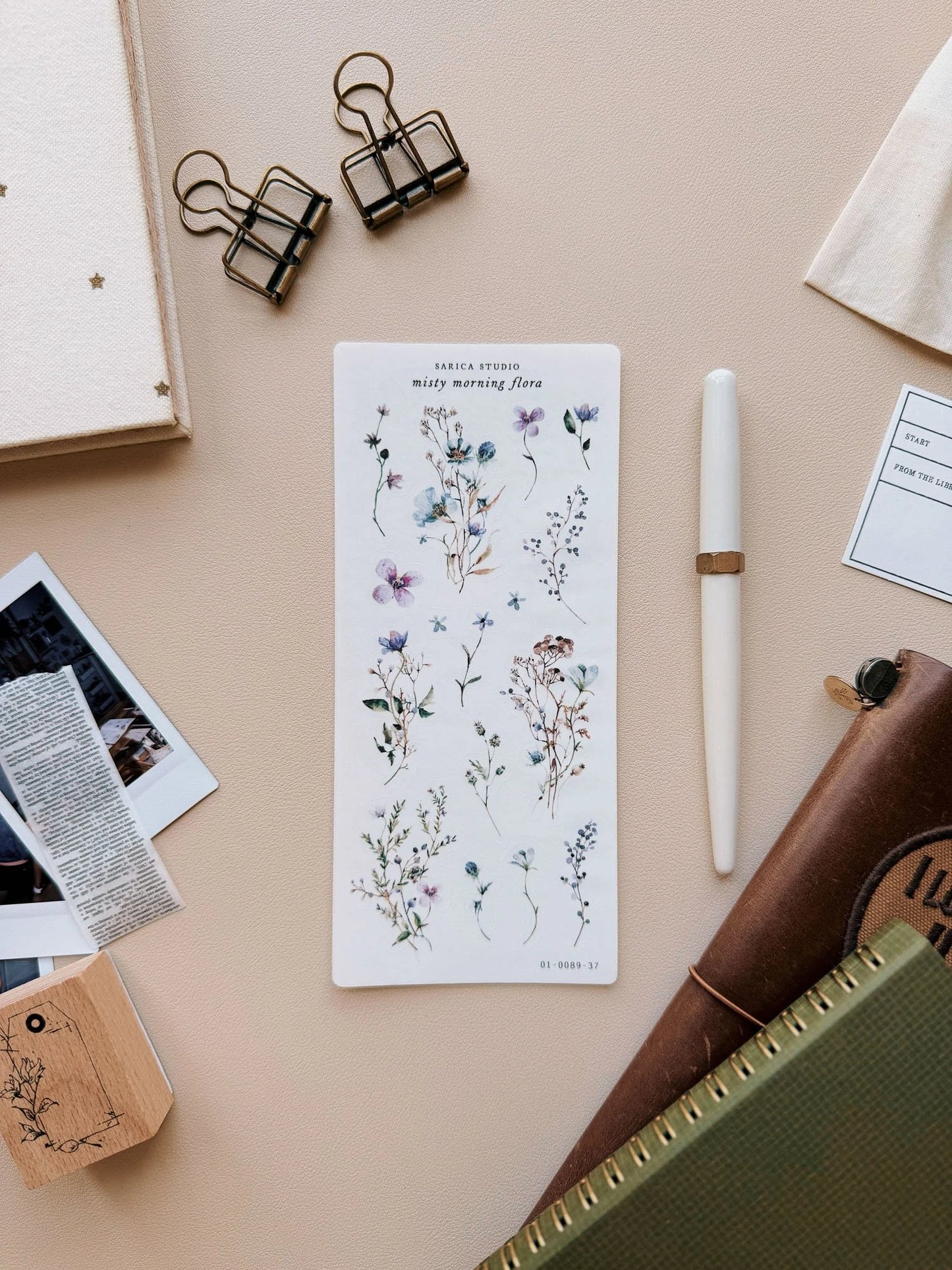 Misty Morning Flora Sticker