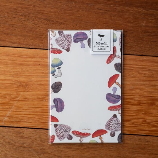 M6 Refill Size Memo - Cute Mushrooms