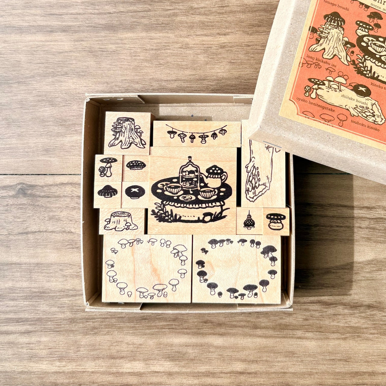 Mushroom Tea Party Stamp Set