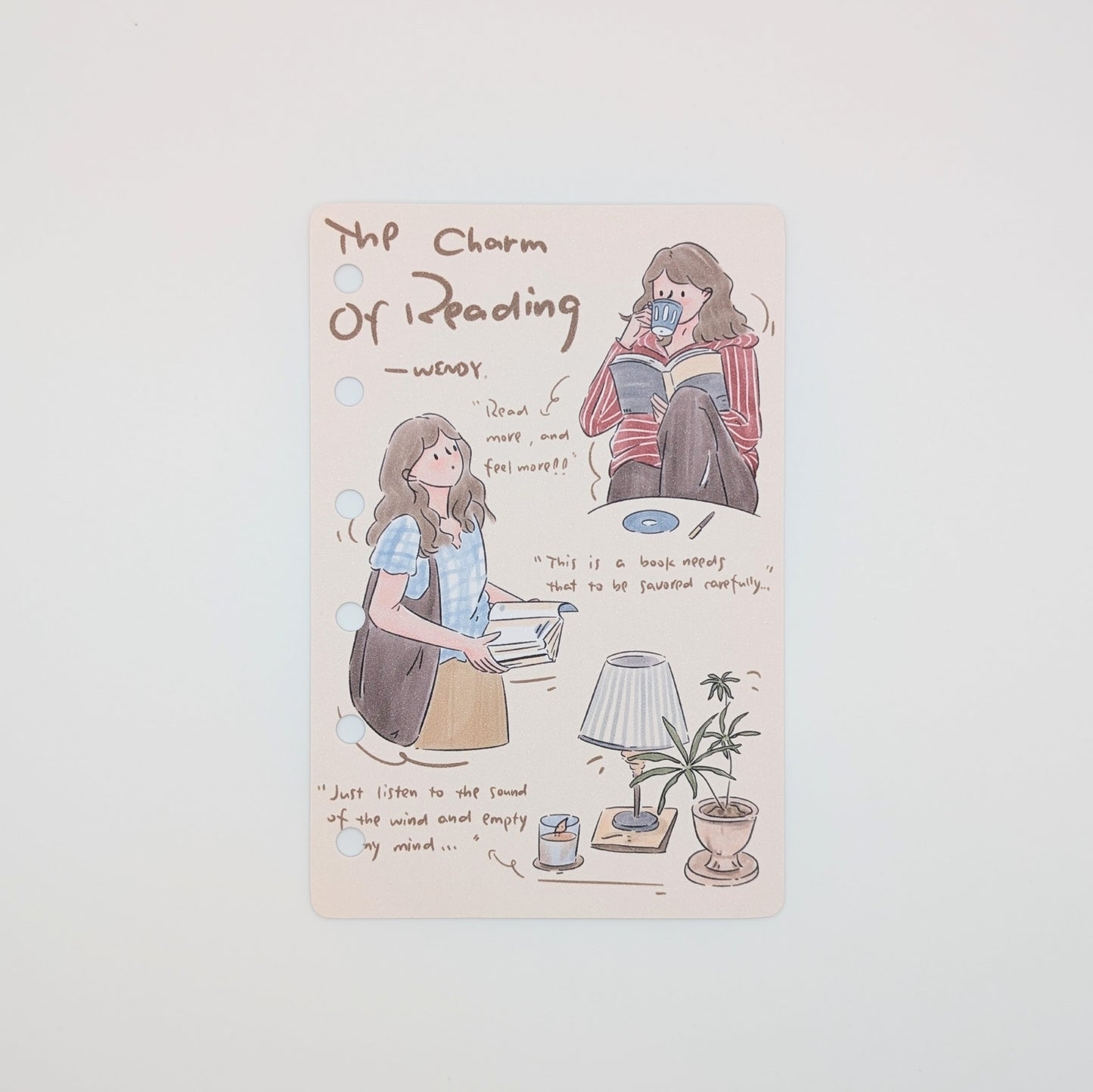 The Charm of Reading - M6/A7 organiser dividers
