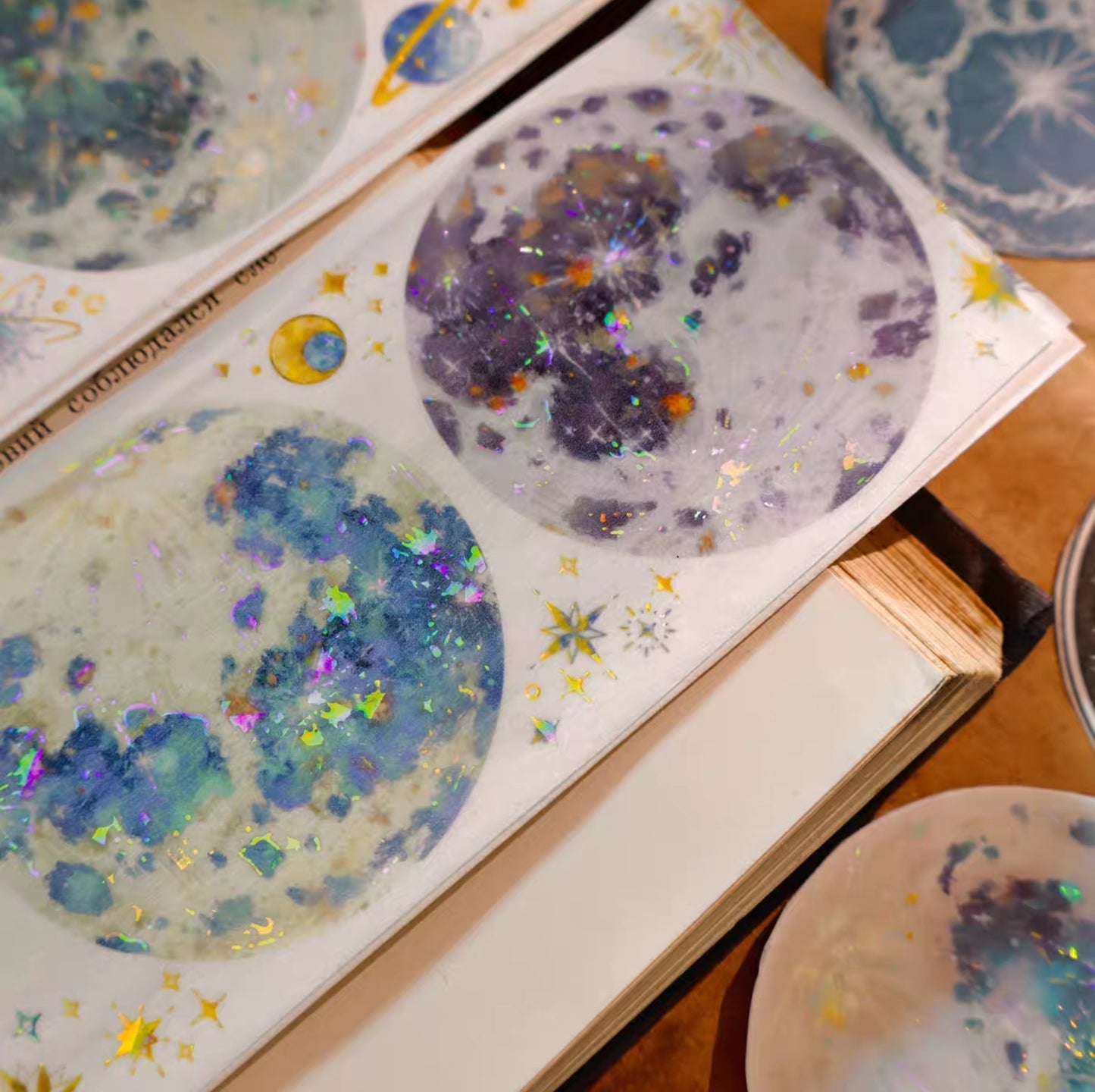 Mottled Planets - Holographic Washi/ PET Tape