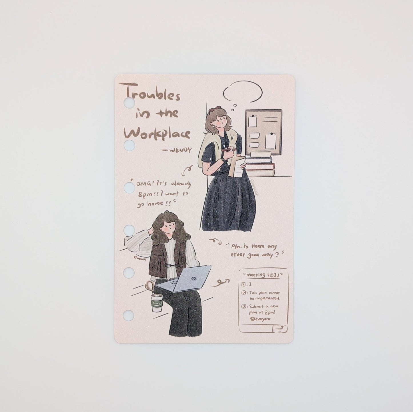 Troubles in the Workplace - M6/A7 organiser dividers