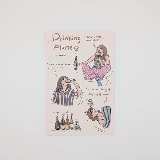Drinking Alone - M6/A7 organiser dividers