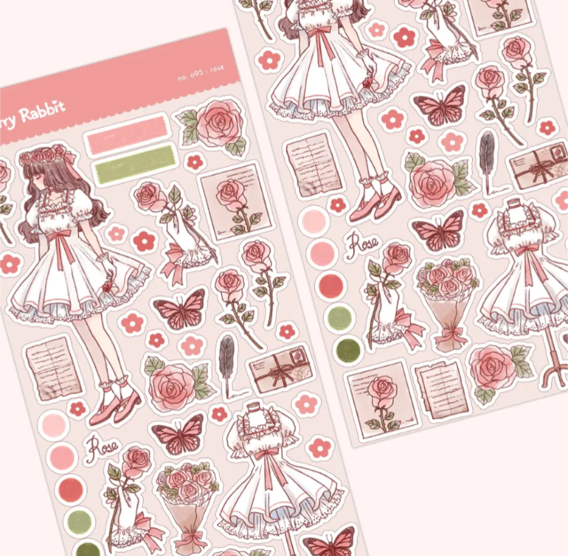Rose Sticker Sheet