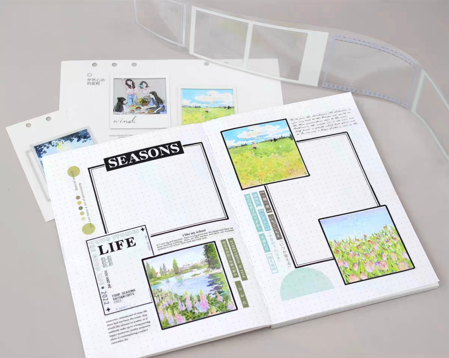 Traveler's Log Watercolour Washi Tape