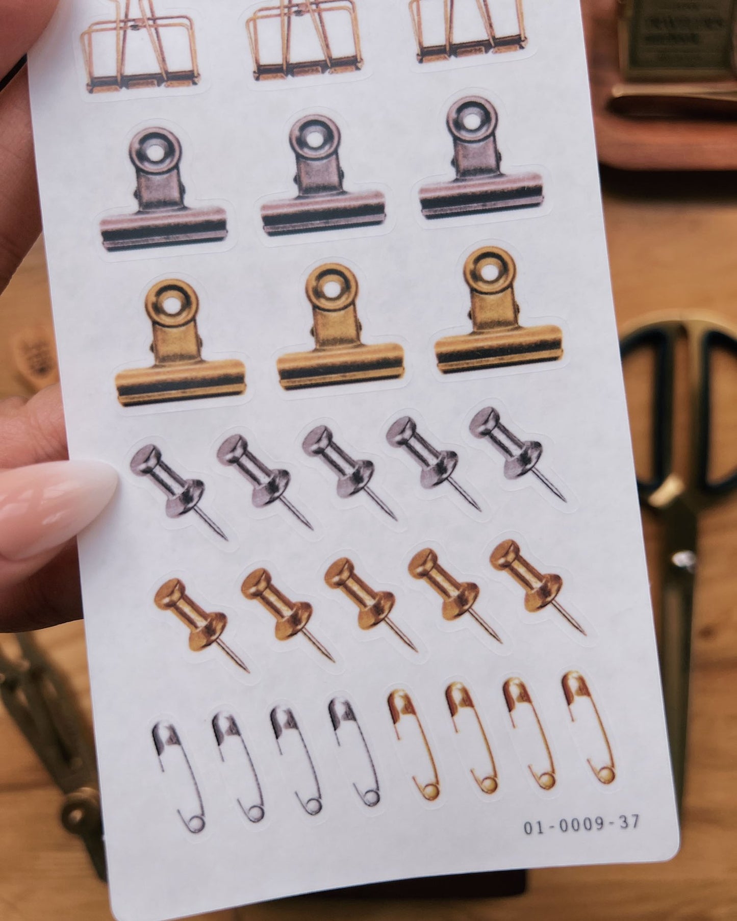 Assorted Clips & Pins Stickers
