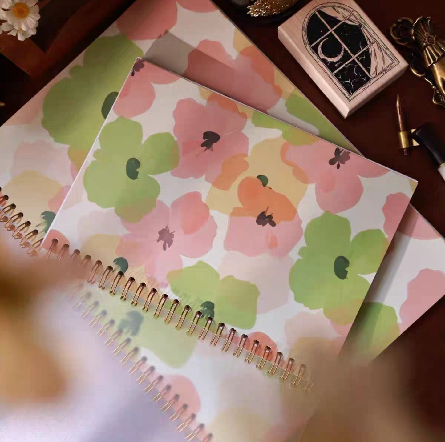 Sticker Release Book A5 - Wheat Field Flowers