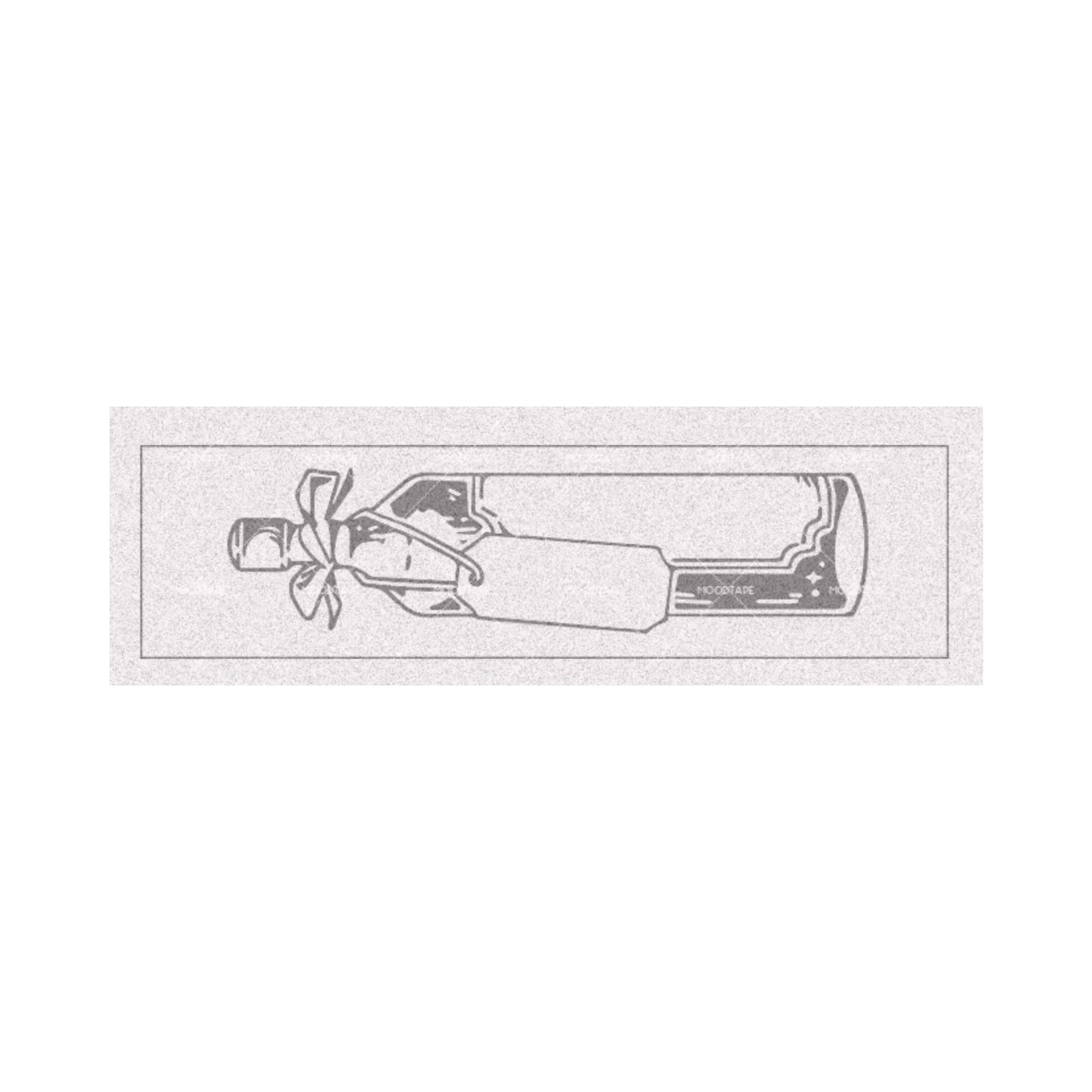 Mini Wooden Stamp - Letter in Bottle