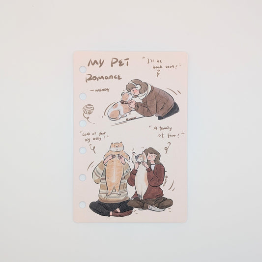 My Pet Romance - M6/A7 organiser dividers