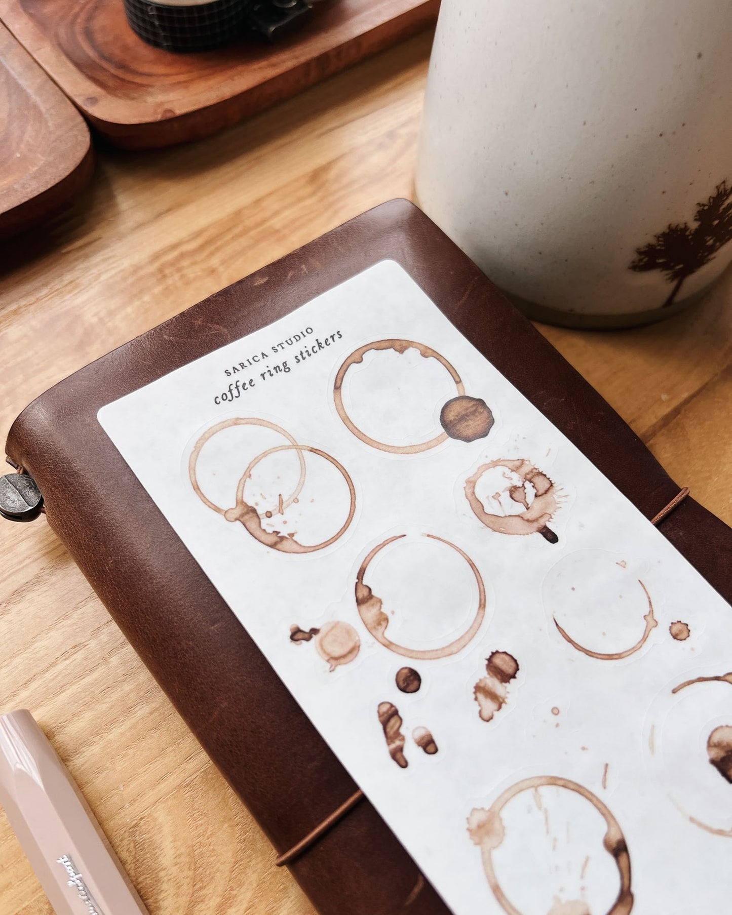 Coffee Ring Stickers
