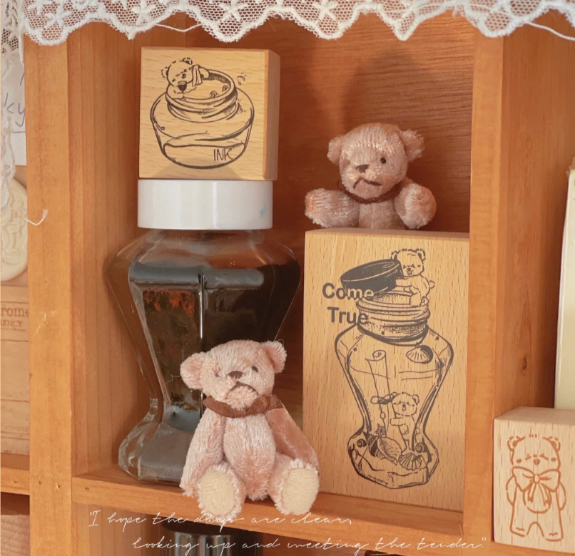 Teddy's Wishing Bottle Stamp