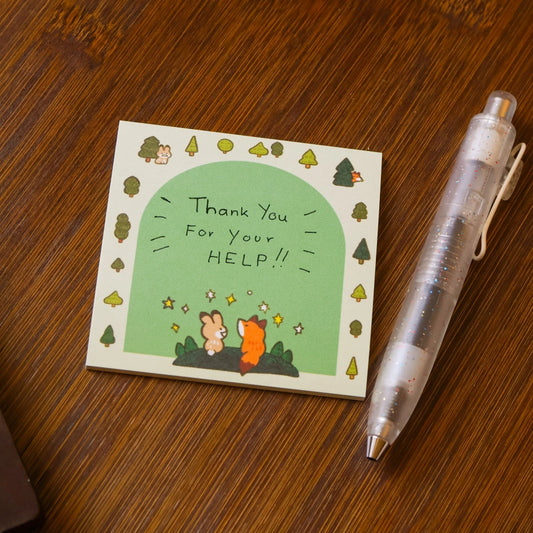 Serene Forest Sticky Notes