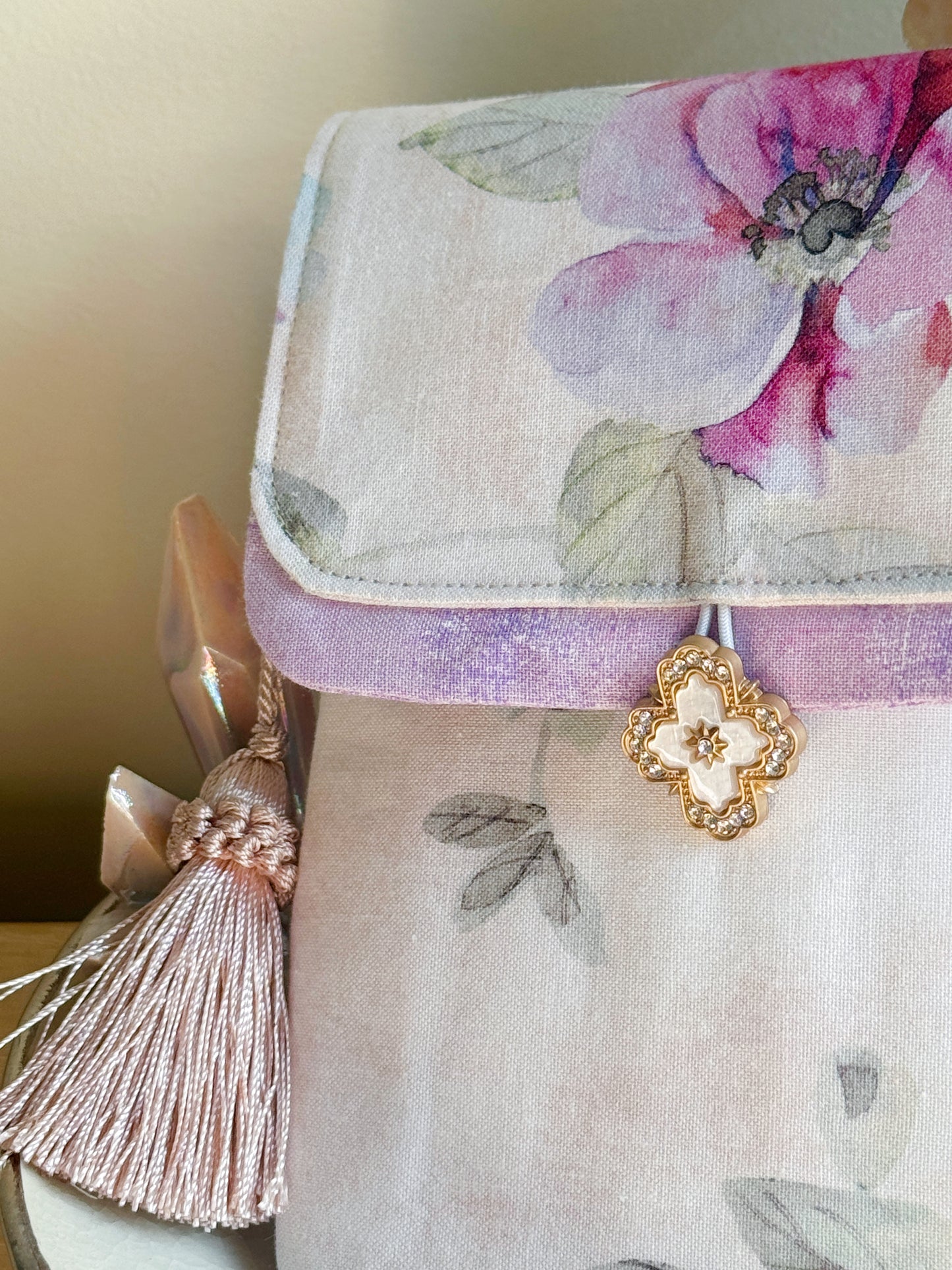 Handmade Watercolour Floral 6 Slot Large Pen Case