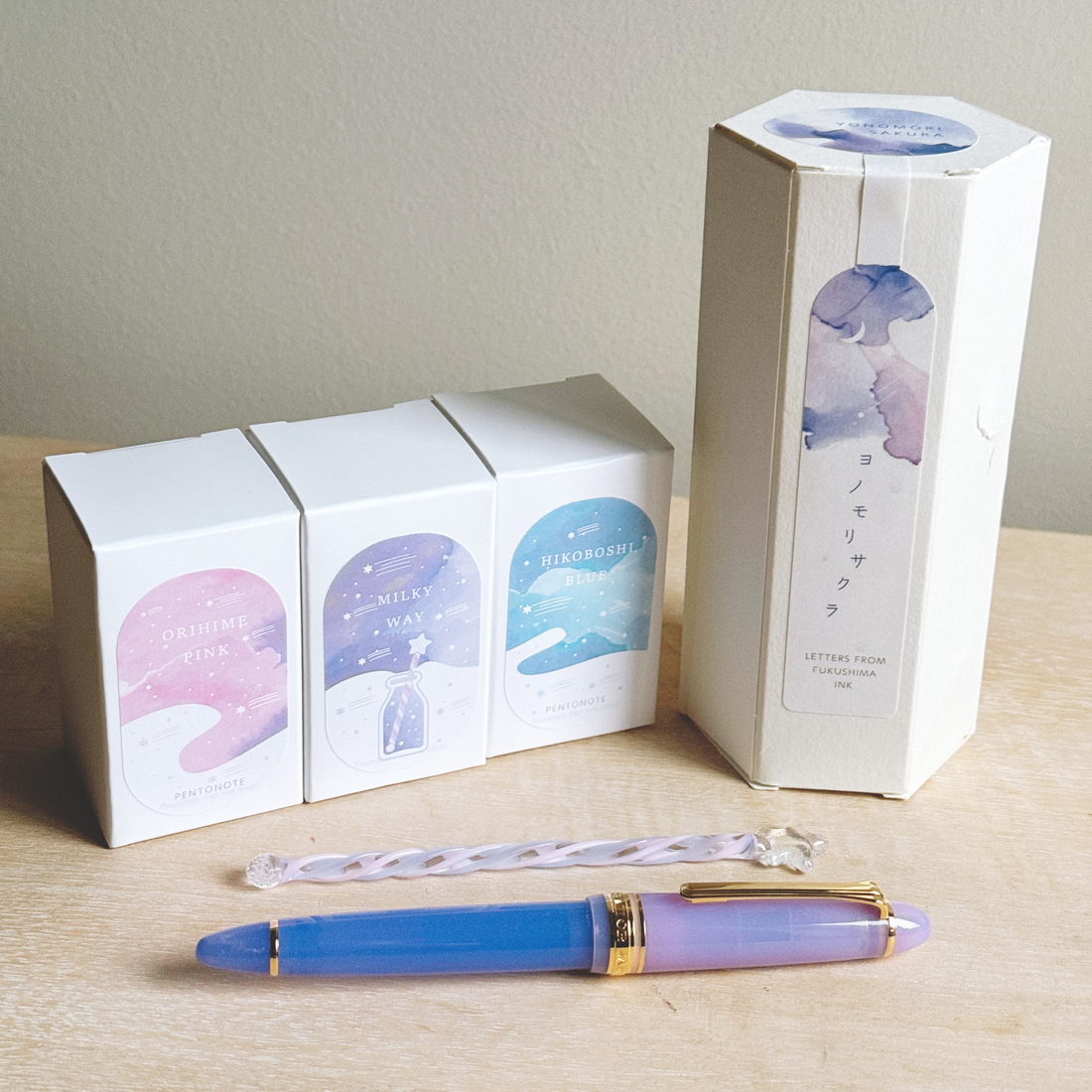 Pentonote Haul with Exclusive Ink Swatches - Yonomori Sakura and Tanabata Special