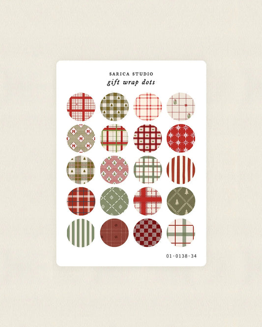 Gift Wrap Dots Sticker