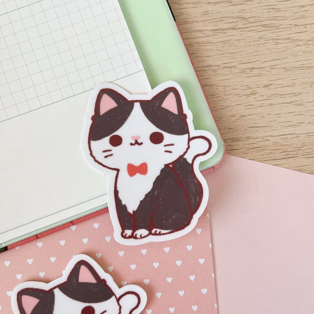 Tuxedo Cat Vinyl Sticker