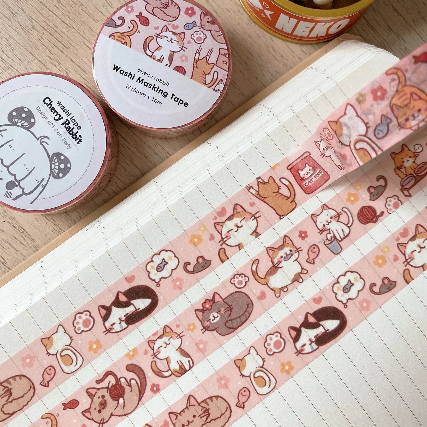 Cat Party Washi Tape