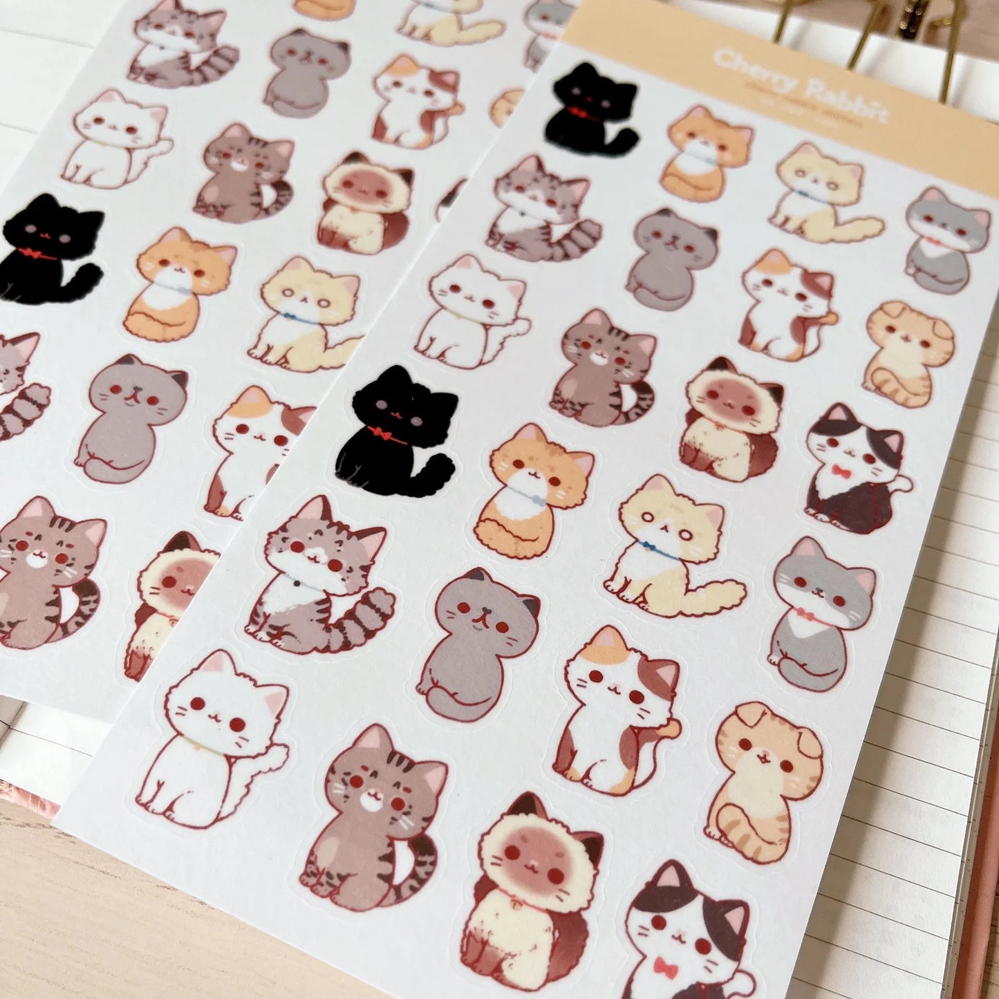 Cat Breeds Sticker Sheet