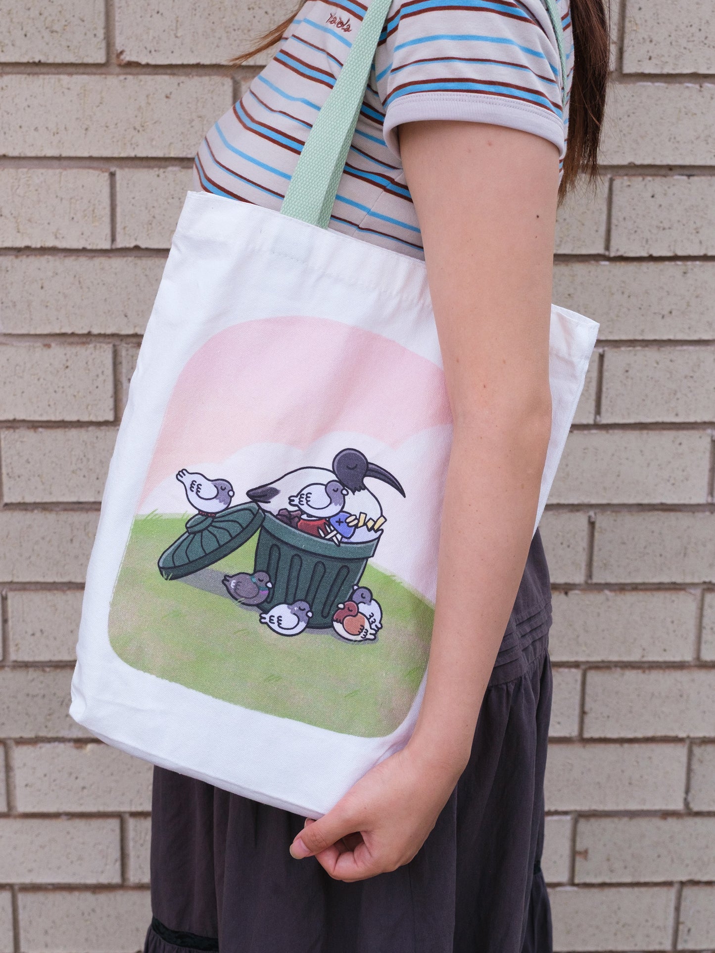 Bin Chicken and Pigeons Tote Bag