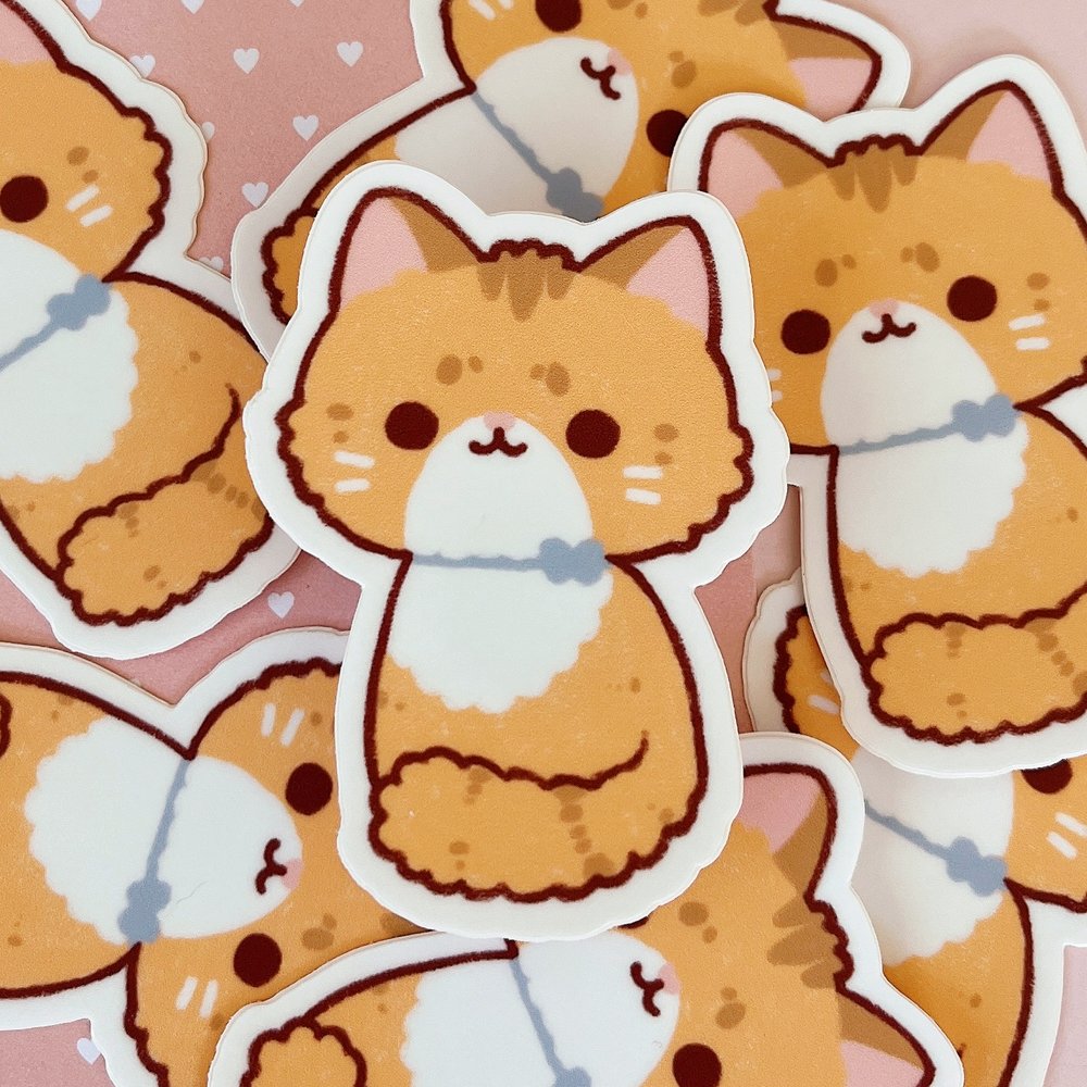 Ginger Cat Vinyl Sticker