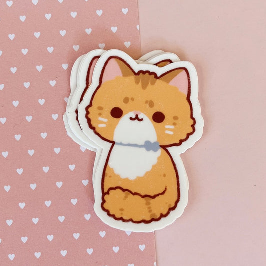 Ginger Cat Vinyl Sticker