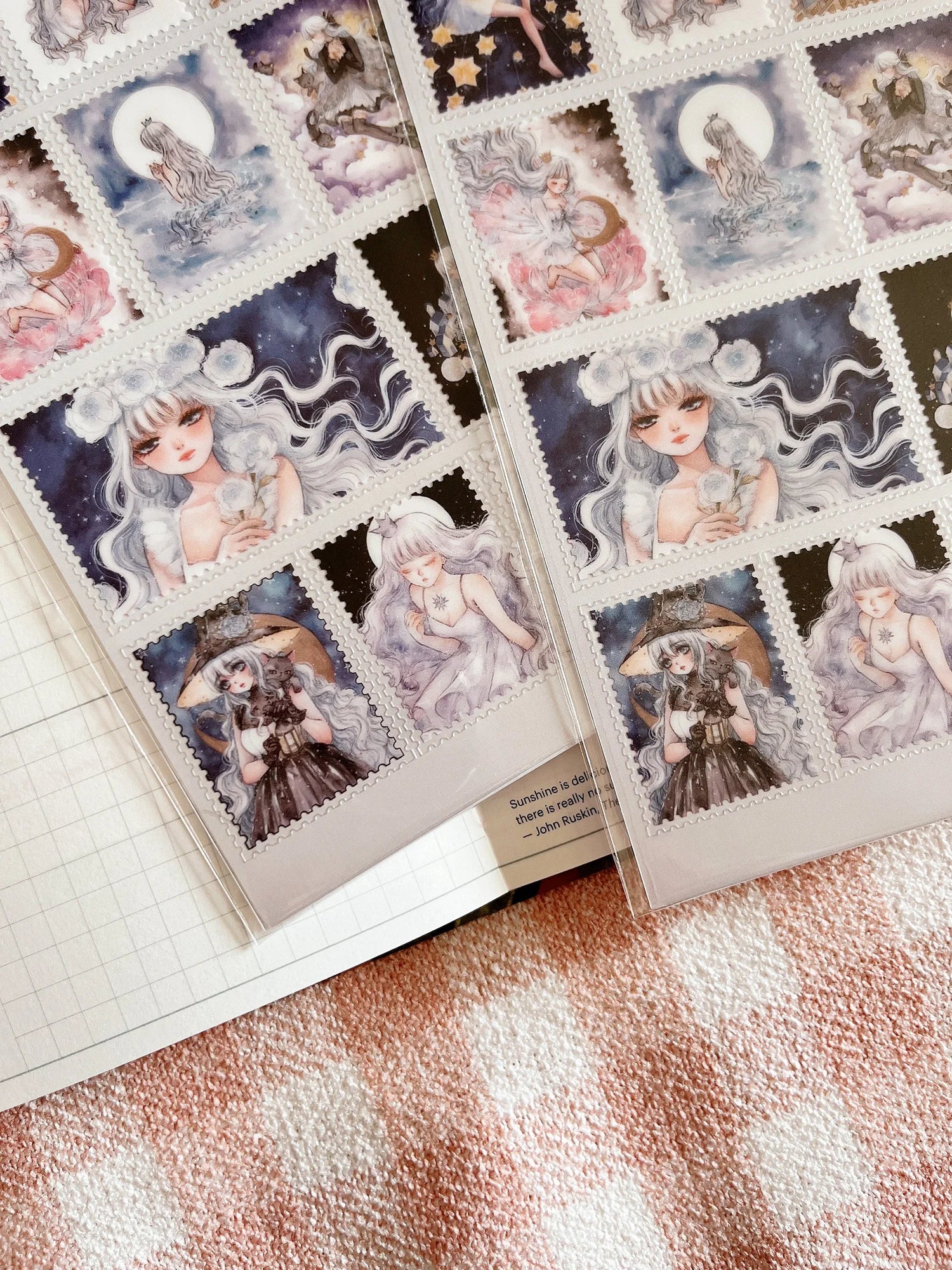 Starry Night II: Stamp Sticker Sheet
