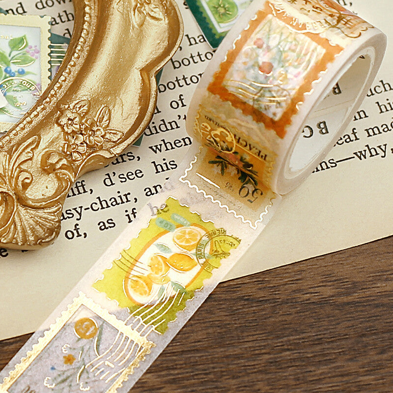 Post Office Foil-Stamped Washi Tape - Yellow