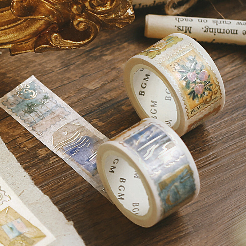 Post Office Foil-Stamped Washi Tape - Scenery