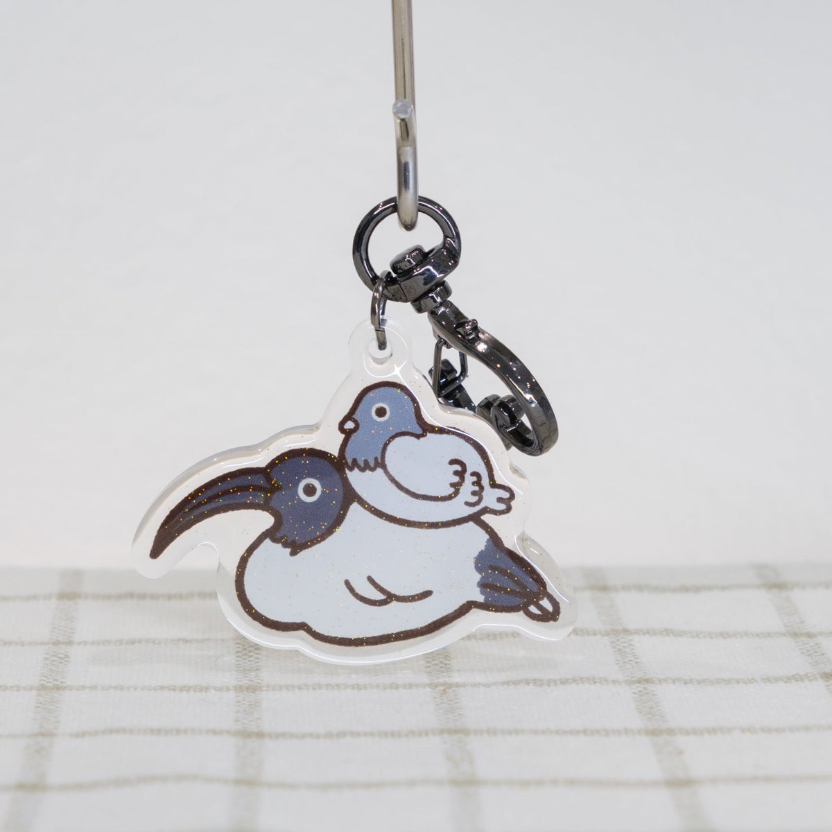 Bin Chicken with Pigeon Keychain