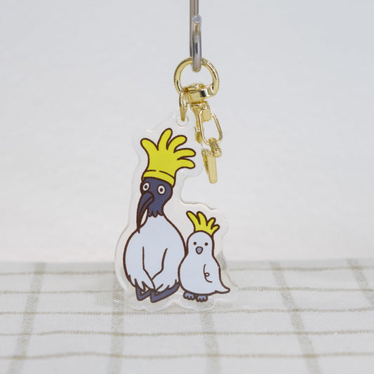 Cockatoo Wannabe Bin Chicken Keychain