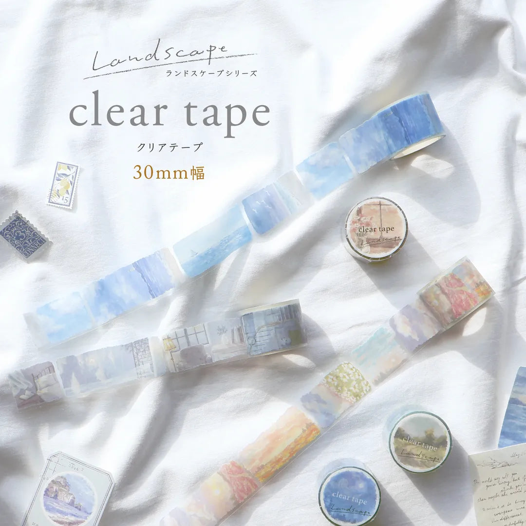 Landscape Clear Tape - Scarlet Clouds