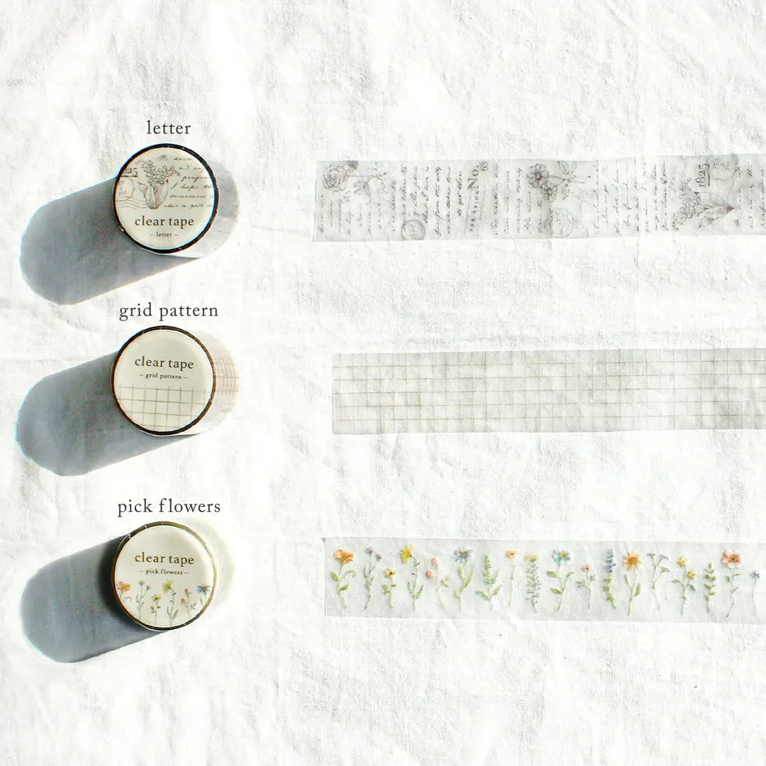 Pick Flowers Clear Tape