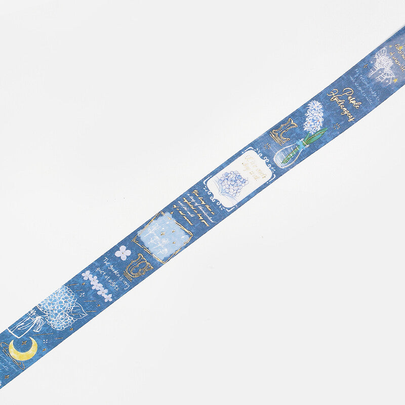 Romance In The Garden Washi Tape - Blue