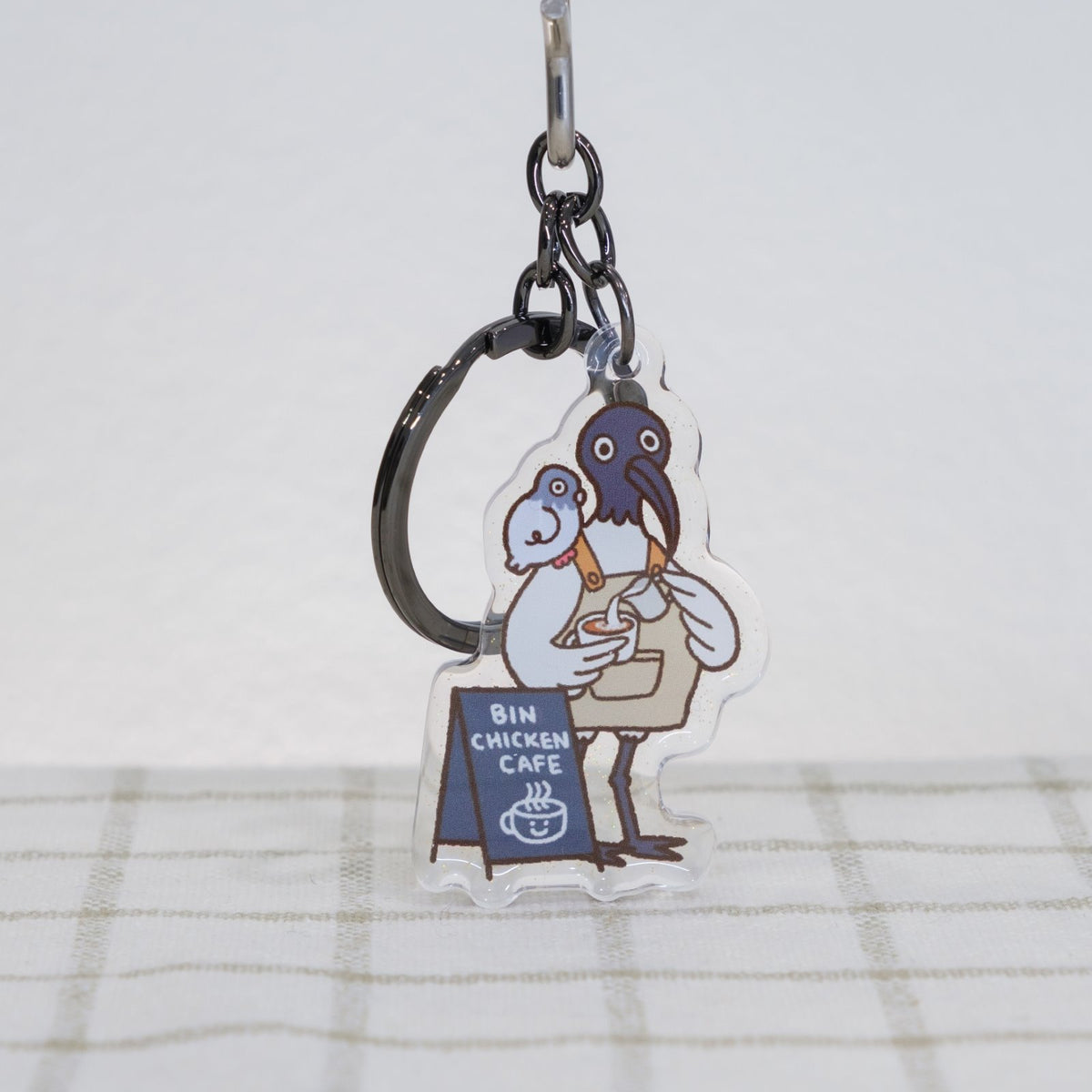 Bin Chicken Cafe Keychain