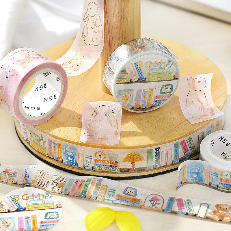 Scenery of Desk Foil-Stamped Washi Tape