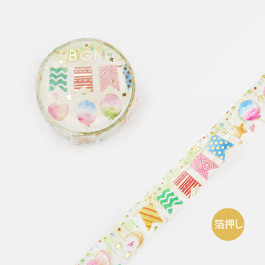 Party Garland Foil-Stamped Washi Tape