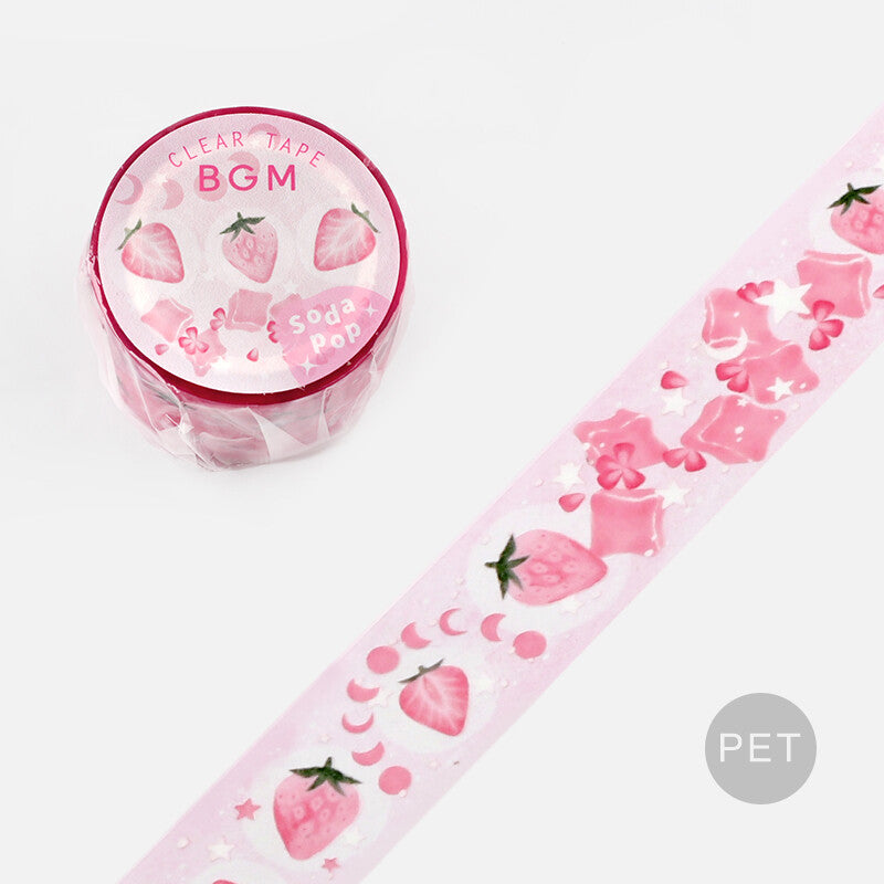 Soda Pop Clear Tape - Strawberry