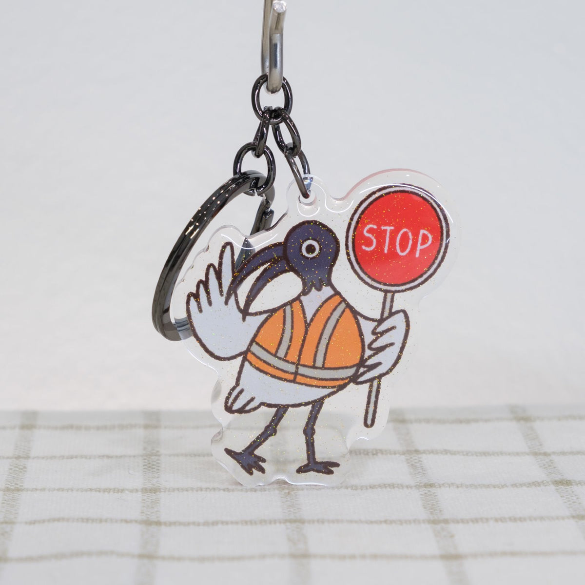 Bin Chicken Lollipop Man Keychain