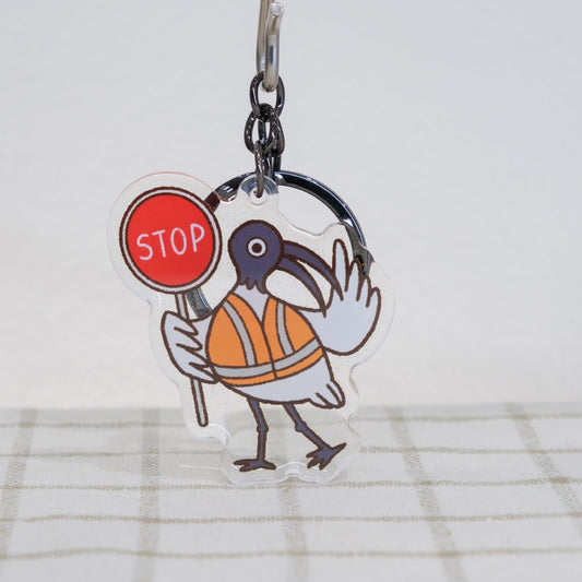 Bin Chicken Lollipop Man Keychain