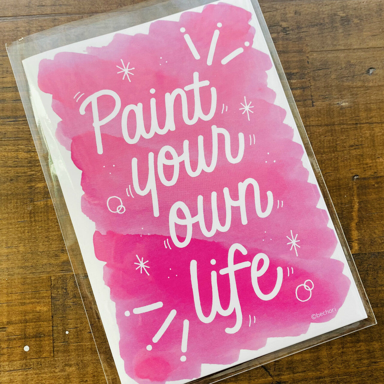 Paint Your Life Colouring Ink Postcards