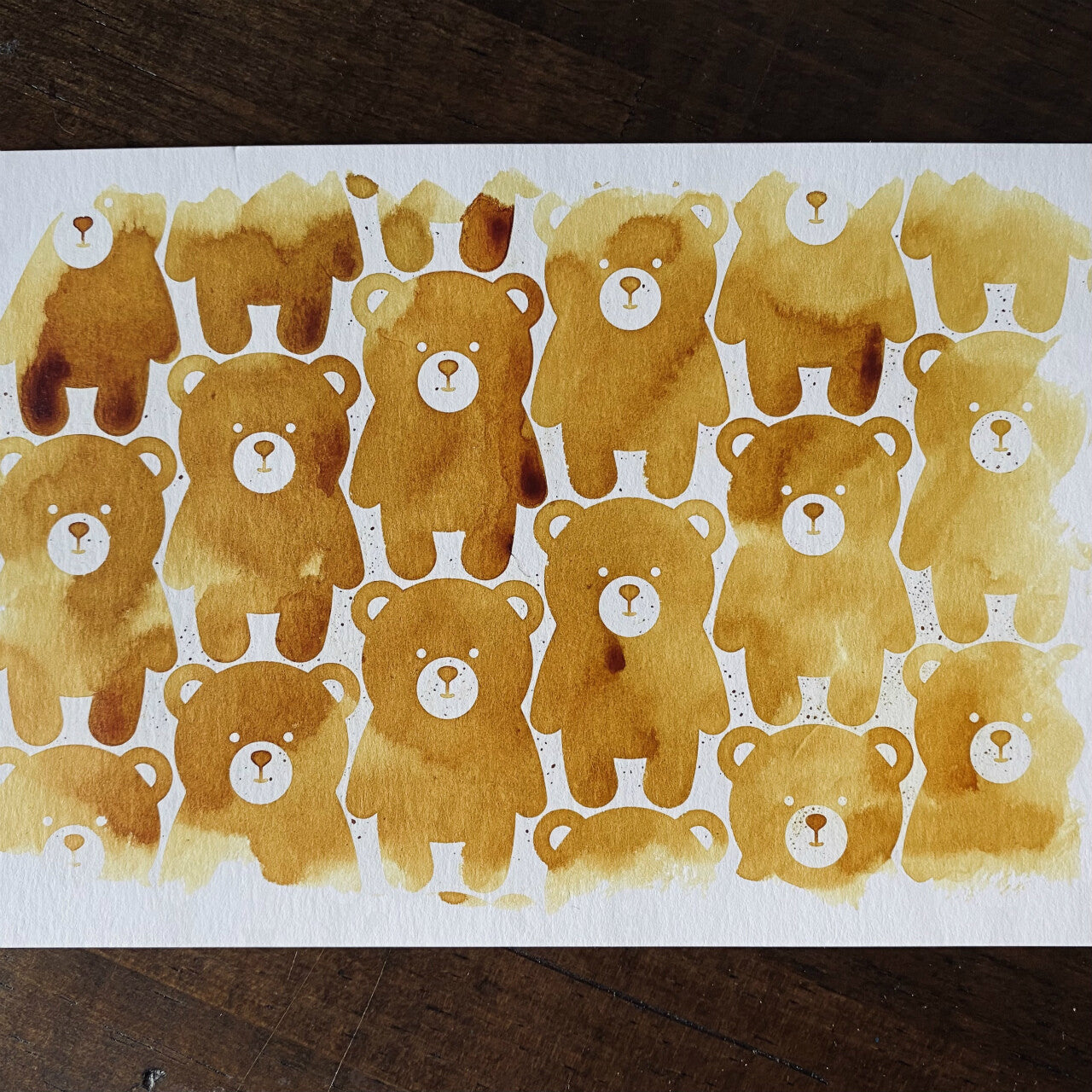 Tono & Lim’s Bear Colouring Ink Postcards