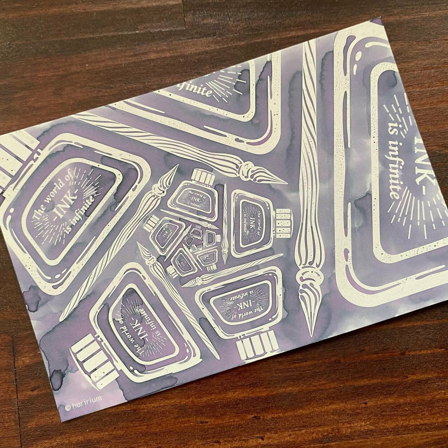 The World of Ink is Infinite Colouring Ink Postcards – Soe & Soe