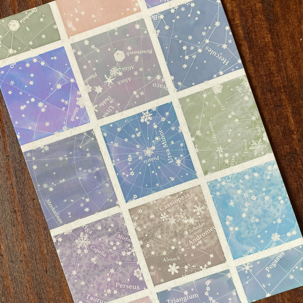 Constellations Colouring Ink Postcards