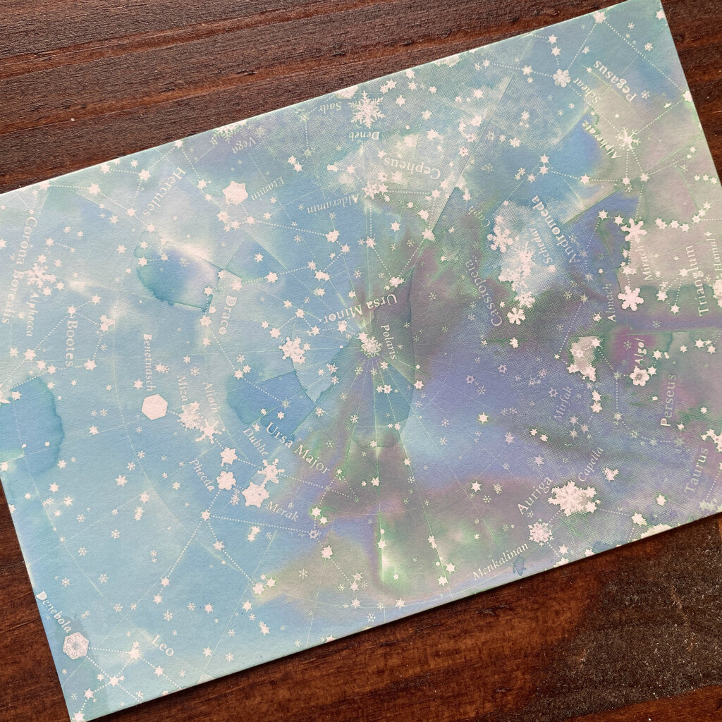 Constellations Colouring Ink Postcards